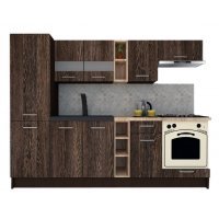 Bucatarie MARINA NEW 250 B Wenge / Decor 7648